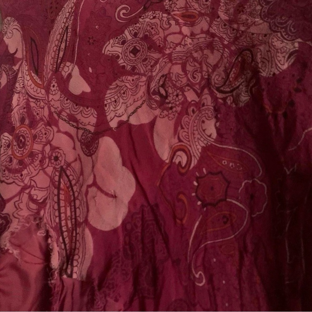 Silk Asymmetrical Fairy Vintage Skirt - Picture 5 of 6